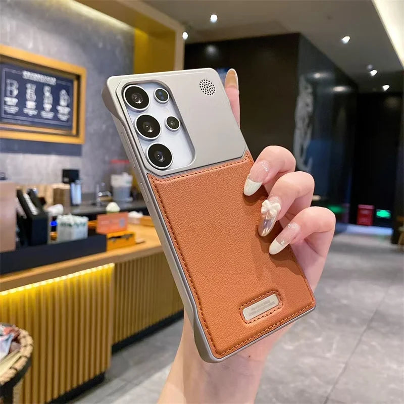 Case Samsung Leather Magsafe